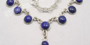 LAPIS LAZULI NEW Curb Chain Necklace JEWELRY