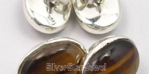 NATURAL TIGER'S EYE Cufflinks