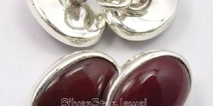 Silver CARNELIAN Brand New Cufflinks