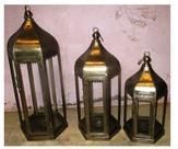 ANTIQUE GOLD IRON LANTERN