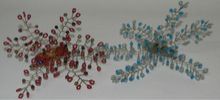 Leaf Design Beaded Napkin Rings