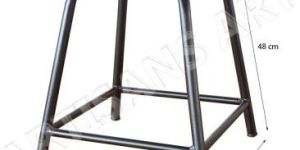 VINTAGE INDUSTRIAL STACKABLES METAL WOOD STOOL