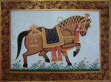 India History Animal Art Forest China Miniature Painting