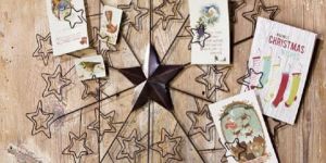 Iron Wire Holiday Greeting Card Holder Display