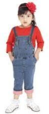 Girls Denim Dungaree