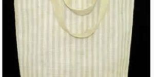 Natural Stripe Jute Bag