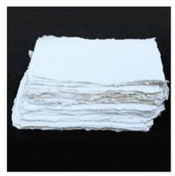 White Indian Handmade Deckle Edge Cotton Rag Papers