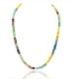 Genuine Multicolor Flourite Round Beads Necklace