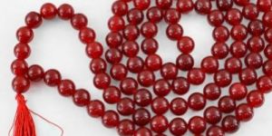 Genuine Red Onyx 108 Beads Necklace