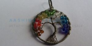 7 CHAKRA STONE TREE OF LIFE PENDANT