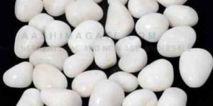 DOUBLE POLISH WHITE AGATE TUMBLE STONES