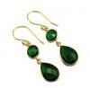 Quartz Gold Plated Earring