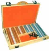 Illuminated Trail Case With Wooden Box Golden-Silver