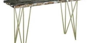 Indian Iron Wooden Console Table