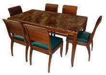 Art Deco Dining Table and Chair Set