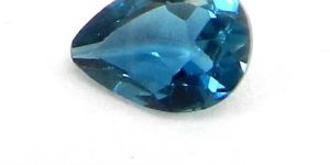 0.7 Cts London Blue Topaz Gemstone Pear Cut 5x7mm IG4125
