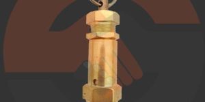 BRASS AIR SAFETY VALVE WITH RUBBER SEAL