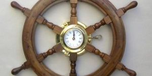 Ship Wheel Clock