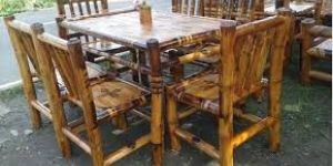 Bamboo Dining Table Set