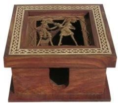 Sheesham Wood Slip Box with Dogra Painting