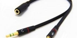 Headphone Earphone Mic Audio Y Splitter Cable