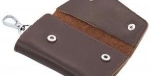 Leather Key Case Wallets Keychain