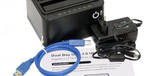 SATA Dual-Bay Hard Drive Docking Station
