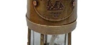 Antique Brass Miner Lamp