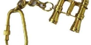 Nautical Brass Binocular Keychain