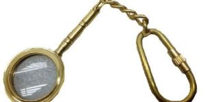 Nautical Brass Spyglass Magnifier Pocket Key Chain