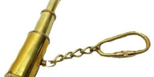 Nautical Brass Telescope Pocket Key Chain