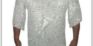 Medieval riveted Chain Mail Shirt 1/2 sleeves
