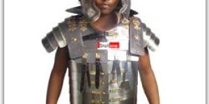 the Lorica ROMAN JACKET AND HELMET METAL JACKET WITH HALF WORK