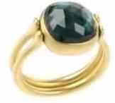 Attractive Blue Quartz Ring