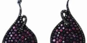 Diamond Earring with Ruby