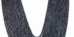 Elegant Round Facited Sapphire Beads Necklace