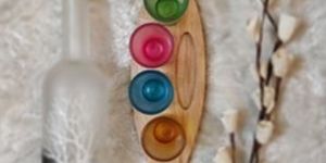Shot Glasses Platter Unbreakable