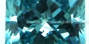 1 Carat Blue Color Princess Cut Loose Moissanite Diamond