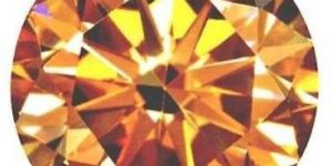 Genuine 1.02 Ct 6.52 mm orange color loose moissanite round brilliant cut NR