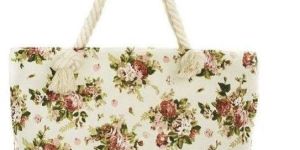 Ladies Canvas Shoulder Bag and Beach Bag