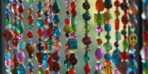 Multi Colored Beaded Curtains