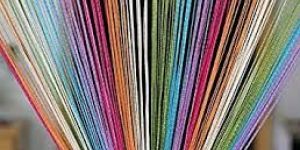 Multi Colored Thread Curtains