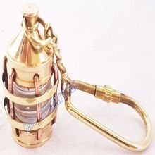 Nautical Brass Lantern Key Chain