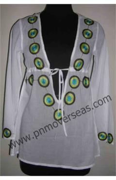 Beach Cotton Tunic White Kaftan