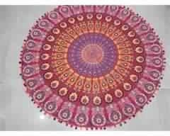 Mandala Beach Soread with Pom Poms