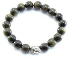 BLACK OBSIDIAN WITH BUDDHA Bracelets