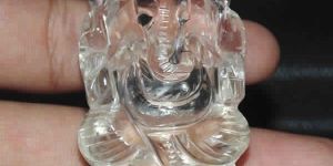 Crystal Quartz Hand Carved Lord Ganesha Statues