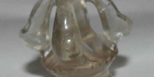 Faceted Crystal Quartz Gemstone Healing Half Dorje