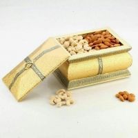 PD Craft Rajwadi Golden Dry Fruit Gift Box