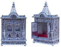 Pooja Ghar Silver Mina Indian God Temple
